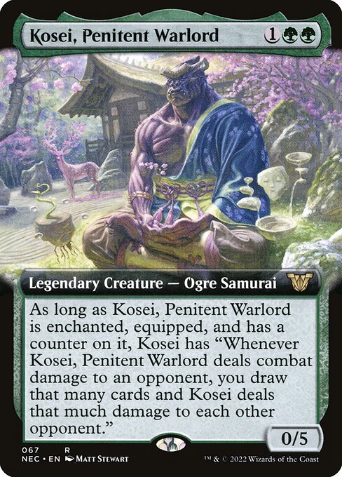 Kosei, Penitent Warlord - Neon Dynasty Commander