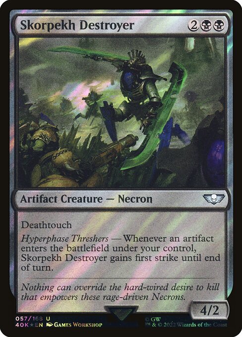 Skorpekh Destroyer - Warhammer 40,000 Commander - Surge Foil