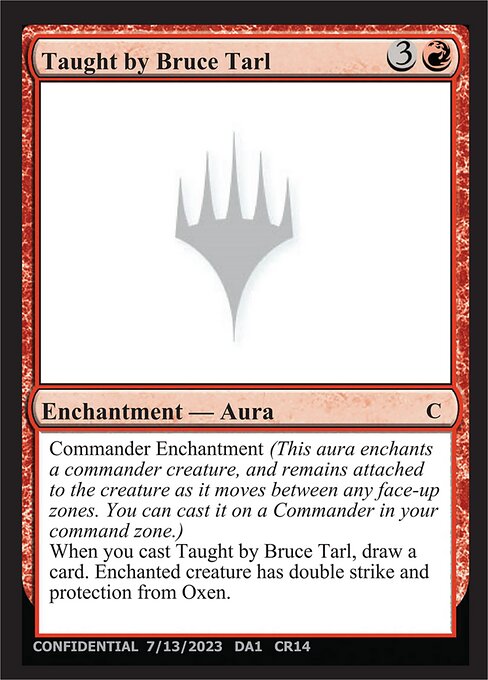 Taught by Bruce Tarl - Unknown Event