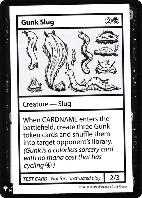 Gunk Slug - Mystery Booster Playtest Cards 2019