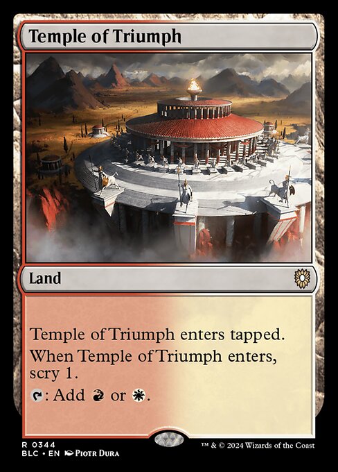 Temple of Triumph - Bloomburrow Commander