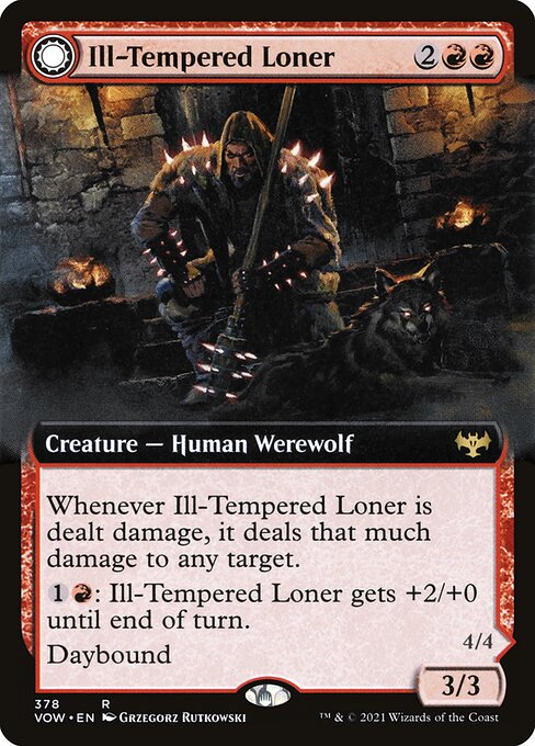 Ill-Tempered Loner // Howlpack Avenger - Innistrad: Crimson Vow