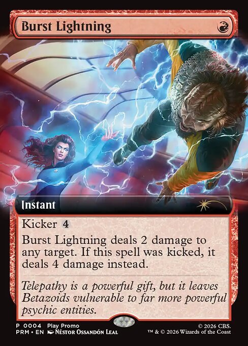 Burst Lightning - Wizards Play Network 2026 - Extended Art