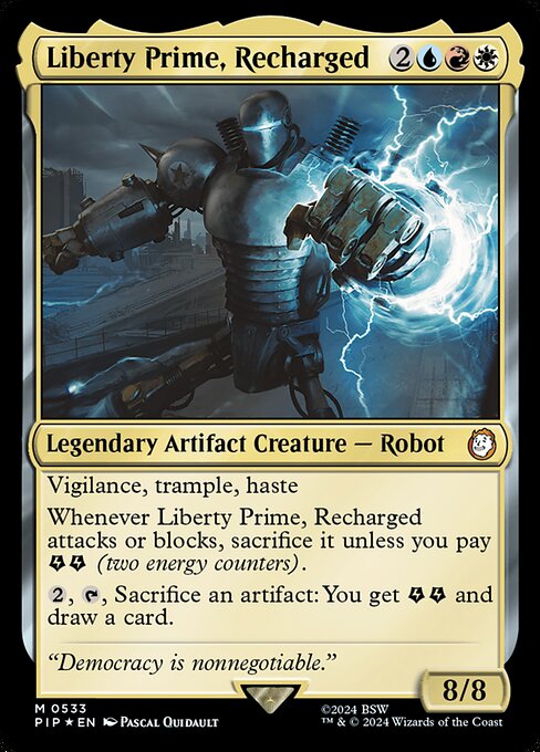 Liberty Prime, Recharged - Fallout - Surge Foil
