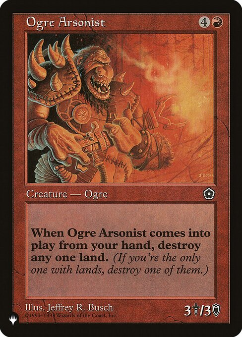 Ogre Arsonist - The List