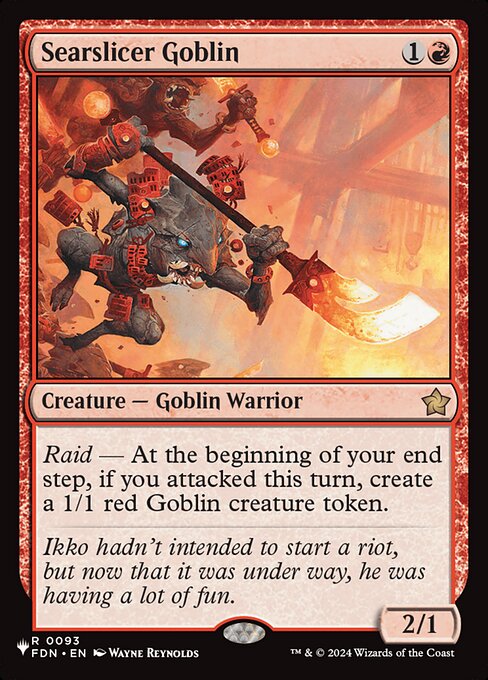 Searslicer Goblin - The List