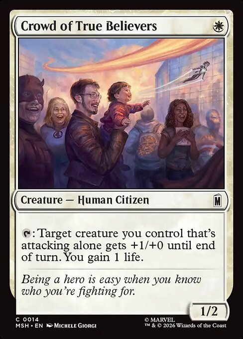 Crowd of True Believers - Marvel Super Heroes