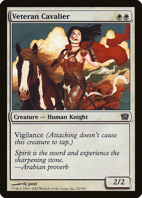 Veteran Cavalier - Ninth Edition - Promo Foil