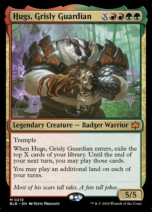 Hugs, Grisly Guardian - Bloomburrow Promos