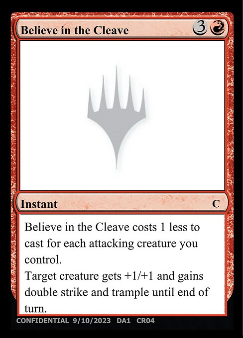 Believe in the Cleave - Unknown Event