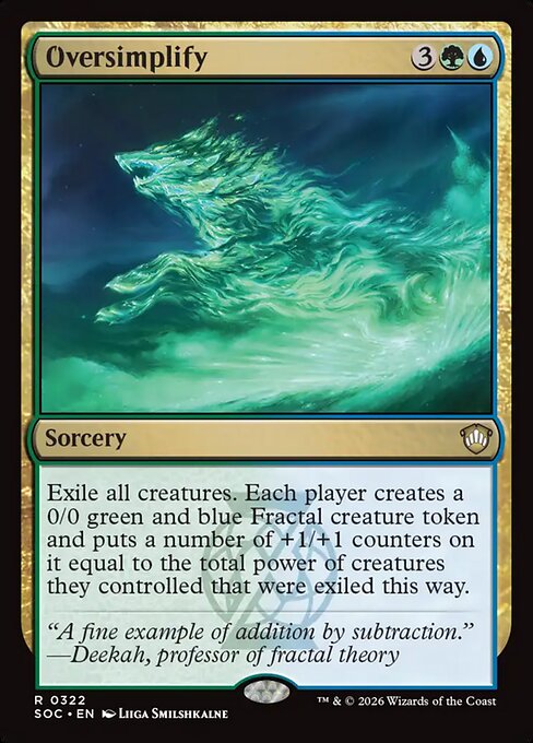 Oversimplify - Secrets of Strixhaven Commander