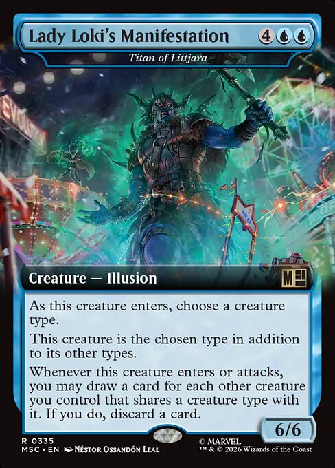 Lady Loki's Manifestation (Titan of Littjara) - Marvel Super Heroes Commander - Extended Art