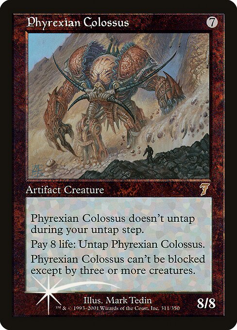 Phyrexian Colossus - Seventh Edition - Promo Foil