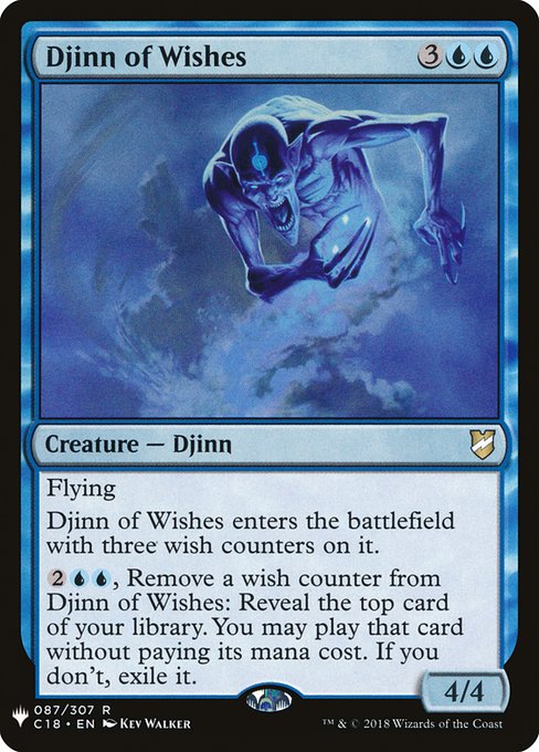 Djinn of Wishes - The List