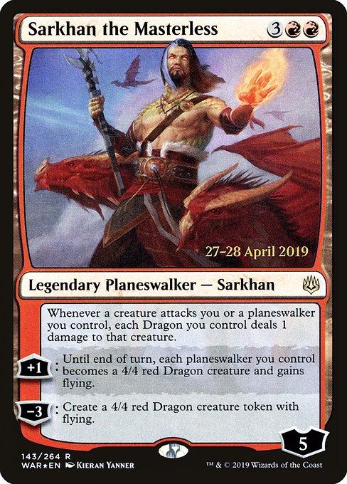 Sarkhan the Masterless - War of the Spark Promos - Promo Foil