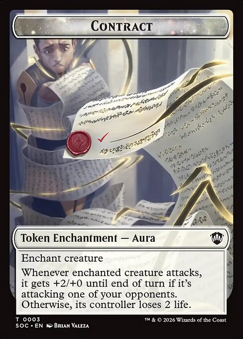 Contract - Secrets of Strixhaven Commander Tokens