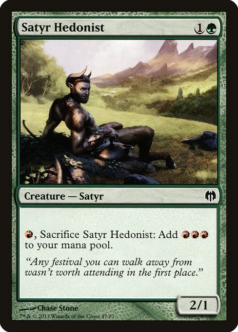 Satyr Hedonist - Duel Decks: Heroes vs. Monsters