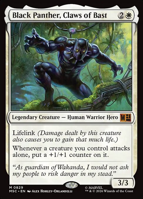 Black Panther, Claws of Bast - Marvel Super Heroes Commander