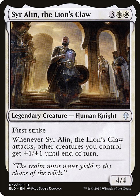 Syr Alin, the Lion's Claw - Throne of Eldraine