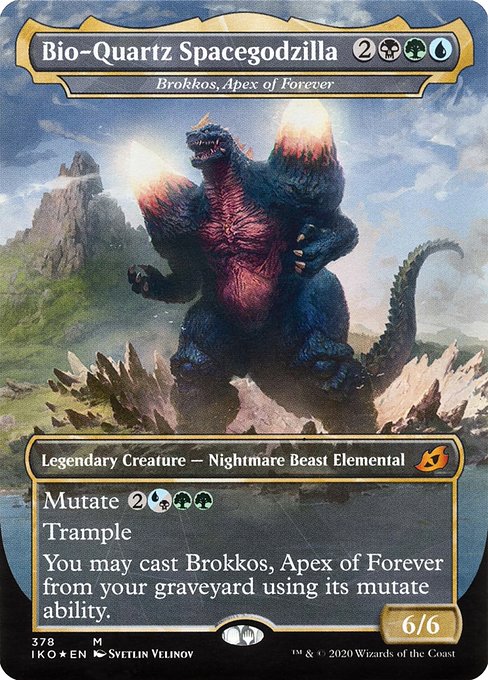 Bio-Quartz Spacegodzilla (Brokkos, Apex of Forever) - Ikoria: Lair of Behemoths