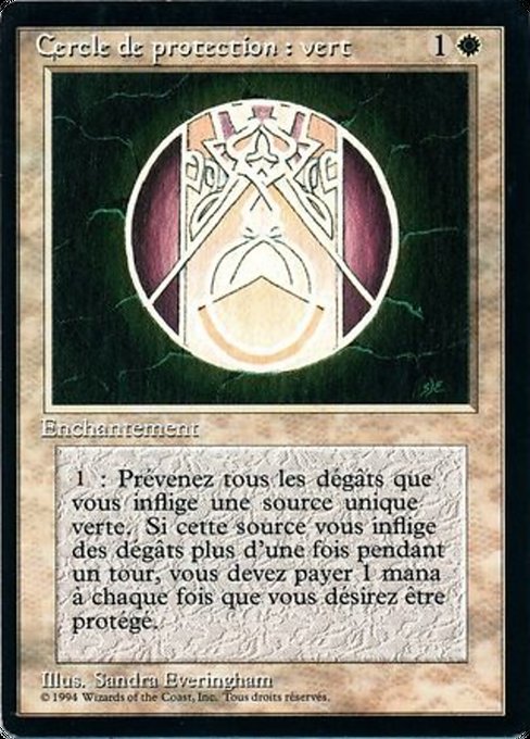 Circle of Protection: Green - Foreign Black Border