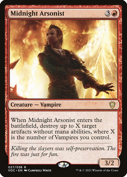 Midnight Arsonist - Crimson Vow Commander
