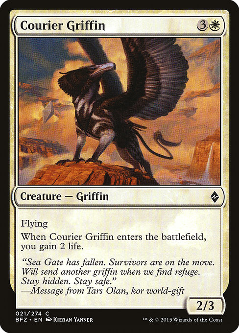 Courier Griffin - Battle for Zendikar