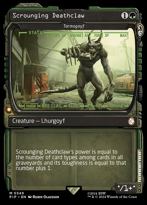 Scrounging Deathclaw (Tarmogoyf) - Fallout