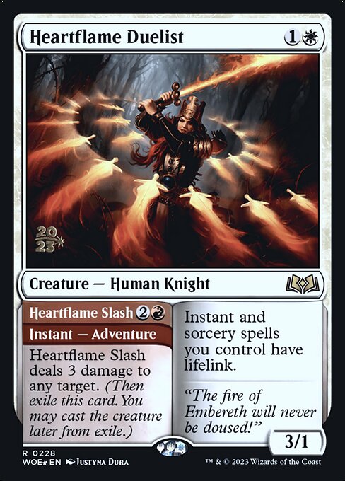 Heartflame Duelist // Heartflame Slash - Wilds of Eldraine Promos