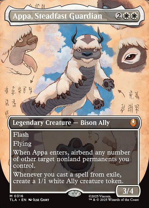 Appa, Steadfast Guardian - Avatar: The Last Airbender - Borderless