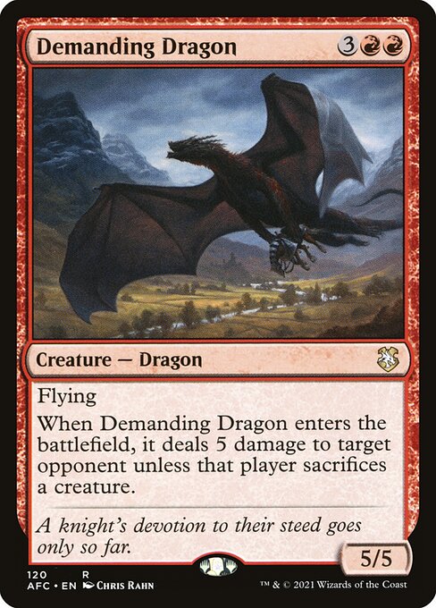 Demanding Dragon - Forgotten Realms Commander