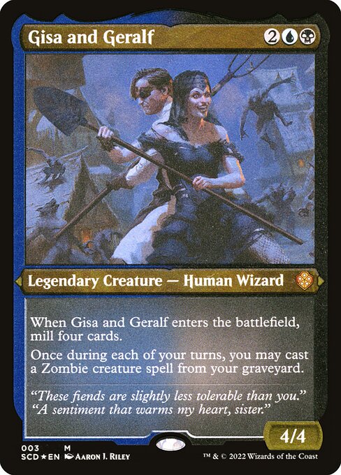 Gisa and Geralf - Starter Commander Decks - Etched Foil