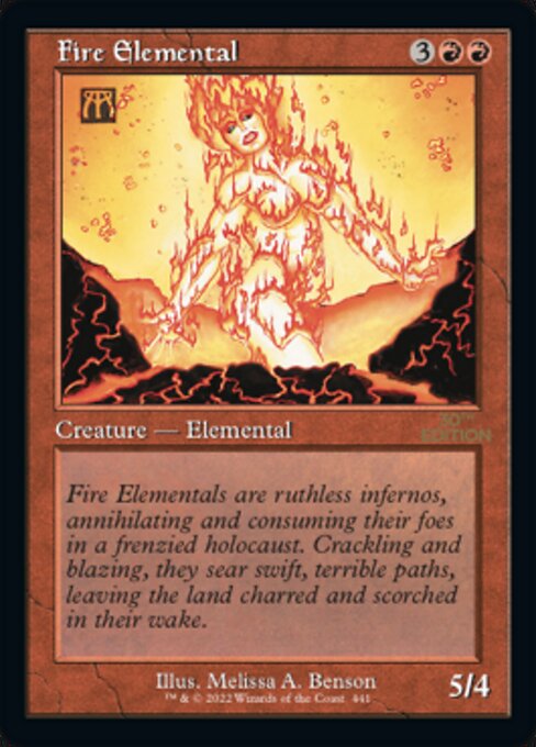 Fire Elemental - 30th Anniversary Edition - Retro