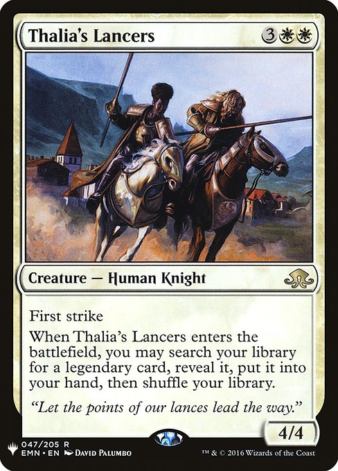 Thalia's Lancers - The List