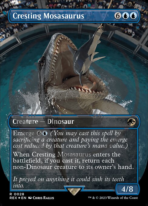 Cresting Mosasaurus - Jurassic World Collection - Promo Foil