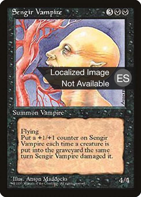 Vampiro de Sengir (Sengir Vampire) - Fourth Edition Foreign Black Border