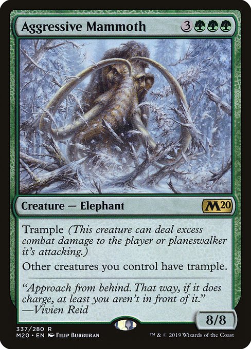 Aggressive Mammoth - Core Set 2020