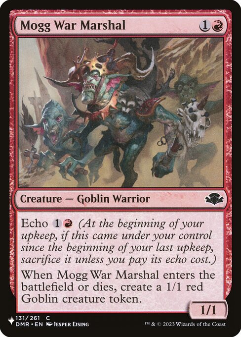 Mogg War Marshal - The List