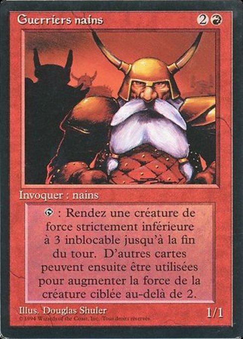 Guerriers nains (Dwarven Warriors) - Foreign Black Border