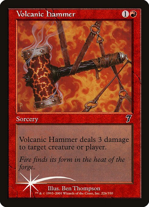 Volcanic Hammer - Seventh Edition - Promo Foil