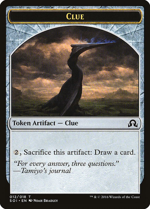 Clue - Shadows over Innistrad Tokens