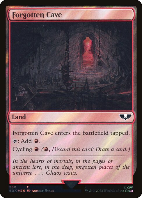 Forgotten Cave - Warhammer 40,000 Commander - Surge Foil