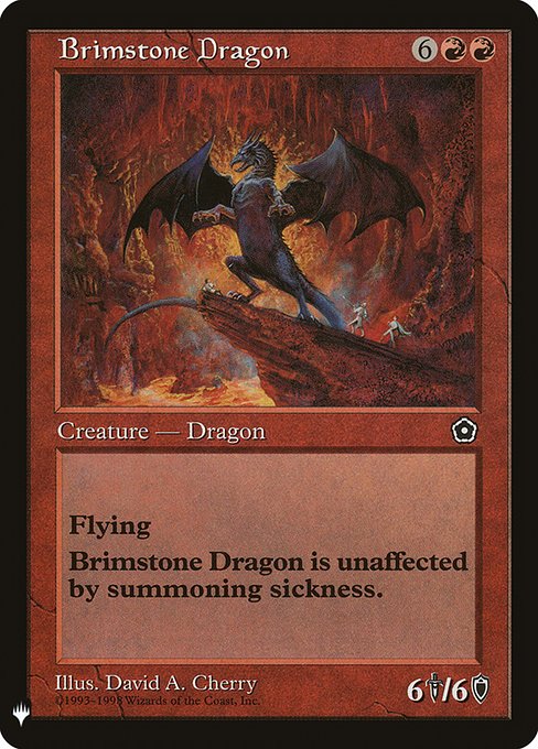 Brimstone Dragon - The List