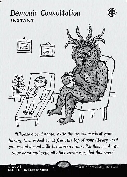 Demonic Consultation - Secret Lair Countdown - Borderless