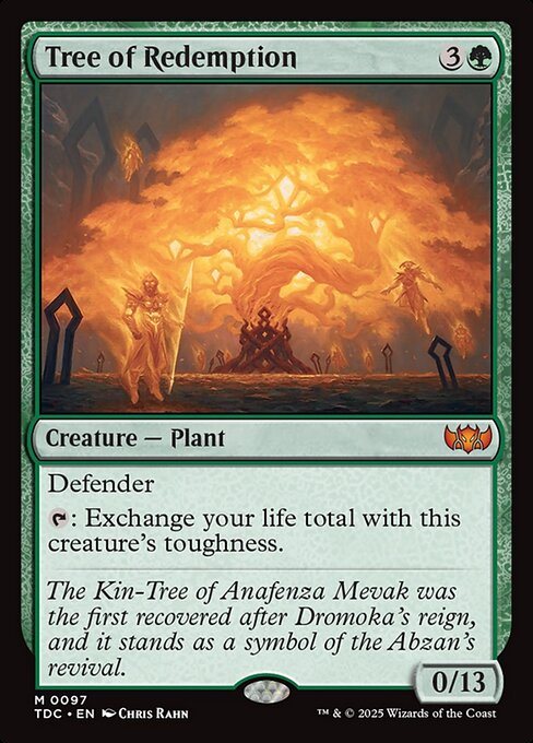 Tree of Redemption - Tarkir: Dragonstorm Commander