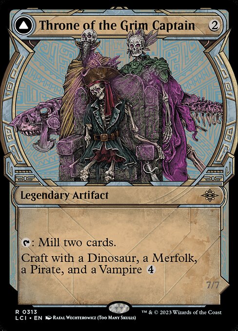 Throne of the Grim Captain // The Grim Captain - The Lost Caverns of Ixalan - Showcase