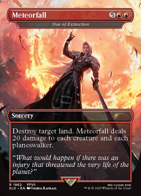 Meteorfall (Star of Extinction) - Secret Lair Drop - Borderless