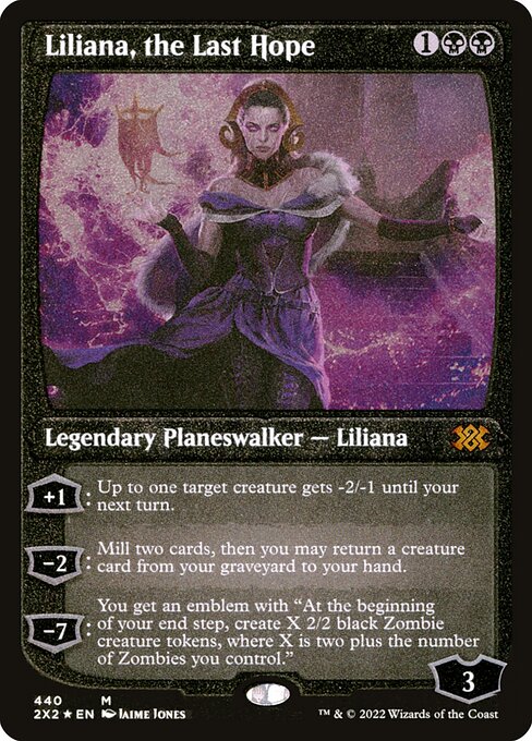 Liliana, the Last Hope - Double Masters 2022 - Etched Foil