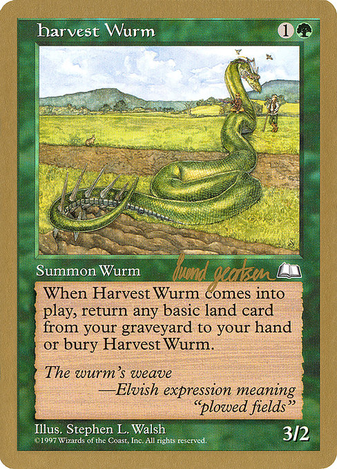 Harvest Wurm - World Championship Decks 1997