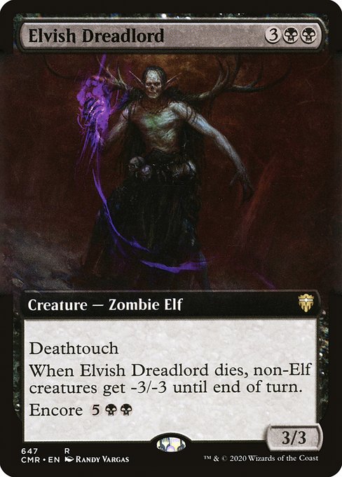 Elvish Dreadlord - Commander Legends - Extended Art